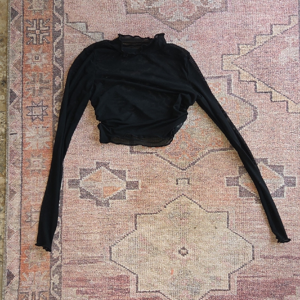 Werk sheer dancewear lBlack girl's Top